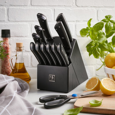 Oneida Crosshatch 14Pc Cutlery Block Set W/ Sharpener & Reviews